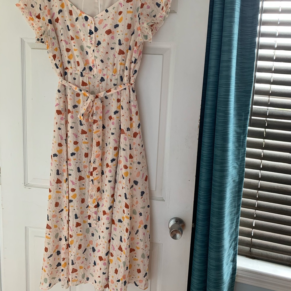 Madewell Midi Terrazzo Dress